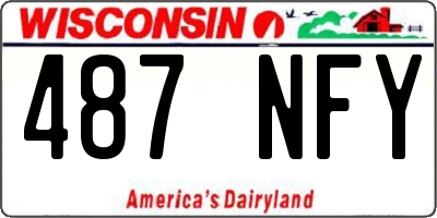 WI license plate 487NFY