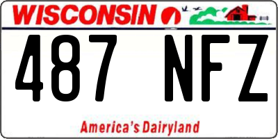 WI license plate 487NFZ