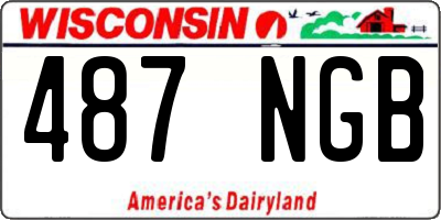 WI license plate 487NGB