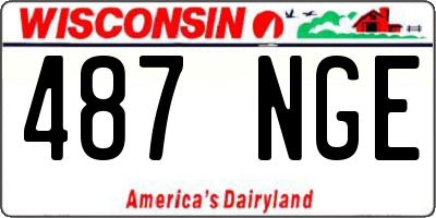 WI license plate 487NGE