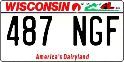 WI license plate 487NGF