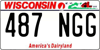 WI license plate 487NGG