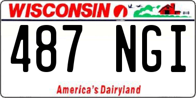 WI license plate 487NGI