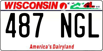 WI license plate 487NGL