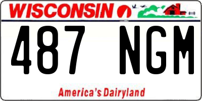 WI license plate 487NGM