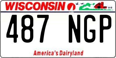 WI license plate 487NGP