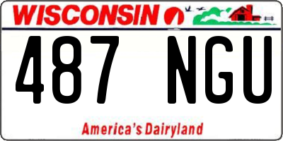 WI license plate 487NGU