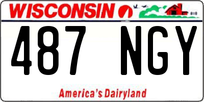 WI license plate 487NGY