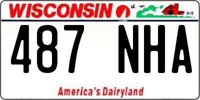 WI license plate 487NHA
