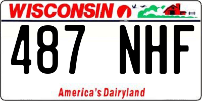 WI license plate 487NHF