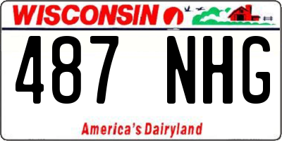 WI license plate 487NHG