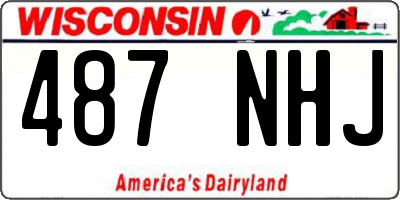 WI license plate 487NHJ