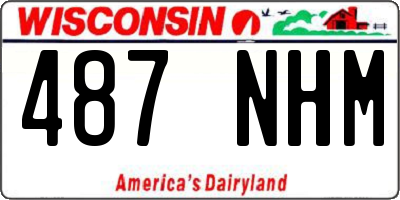 WI license plate 487NHM