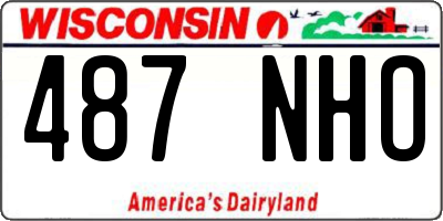 WI license plate 487NHO