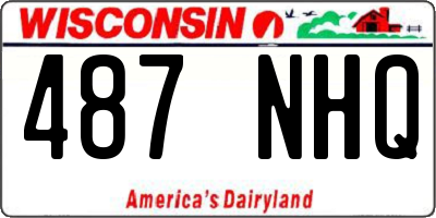 WI license plate 487NHQ