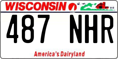 WI license plate 487NHR
