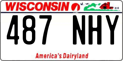 WI license plate 487NHY