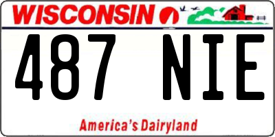 WI license plate 487NIE