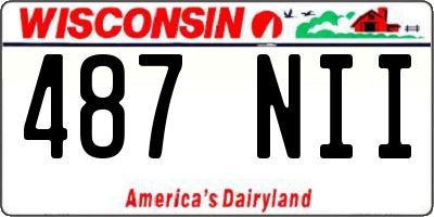 WI license plate 487NII