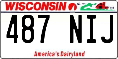 WI license plate 487NIJ