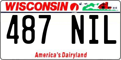 WI license plate 487NIL