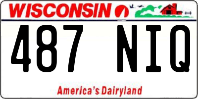 WI license plate 487NIQ