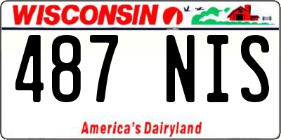 WI license plate 487NIS