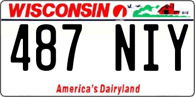 WI license plate 487NIY
