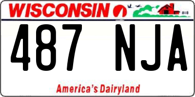 WI license plate 487NJA