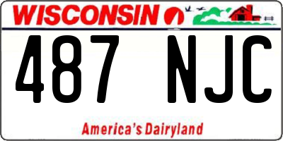 WI license plate 487NJC