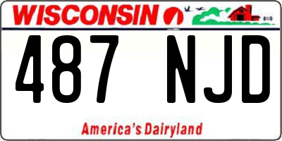 WI license plate 487NJD