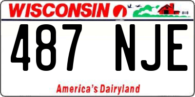 WI license plate 487NJE