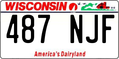 WI license plate 487NJF
