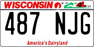 WI license plate 487NJG