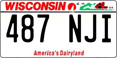 WI license plate 487NJI