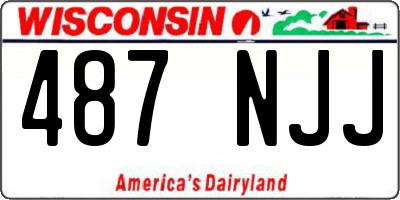 WI license plate 487NJJ