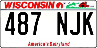WI license plate 487NJK