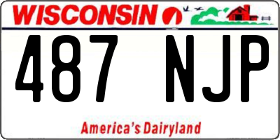 WI license plate 487NJP