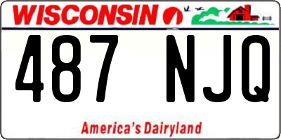 WI license plate 487NJQ
