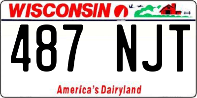 WI license plate 487NJT