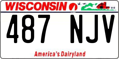 WI license plate 487NJV