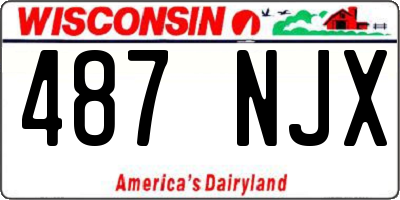WI license plate 487NJX