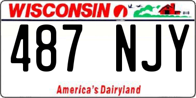 WI license plate 487NJY