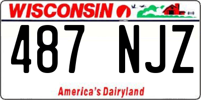 WI license plate 487NJZ