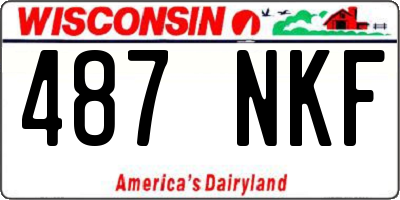 WI license plate 487NKF