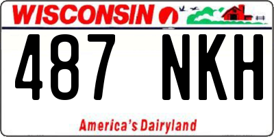 WI license plate 487NKH