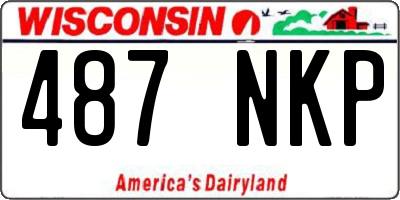 WI license plate 487NKP