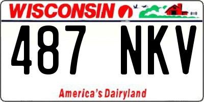 WI license plate 487NKV