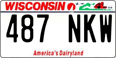 WI license plate 487NKW