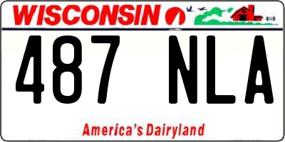 WI license plate 487NLA